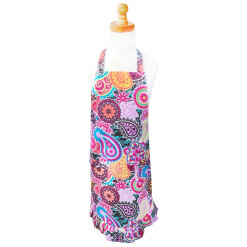 Paisley Medallion Girls' Ruffle Apron