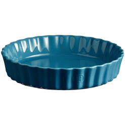 Mediterranean Blue Deep Tart Dish