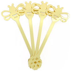 Gold Lucite Honey Dipper (4 Pack)